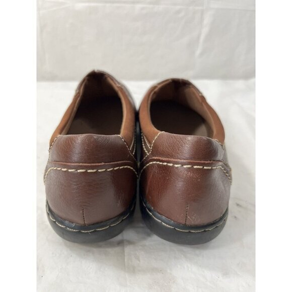 Clarks Collection Ashland Slip-On Comfort Shoes Style 22545 US Size 8.5 M Brown - Picture 4 of 12